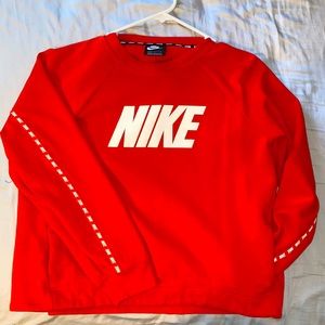 Nike Crewneck Orange Sweatshirt